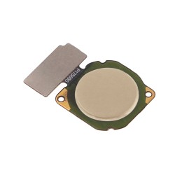 BOTÃO HOME+SENSOR DE IMPRESSÃO DIGITAL FLEX HUAWEI P8 LITE 2017 DOURADO